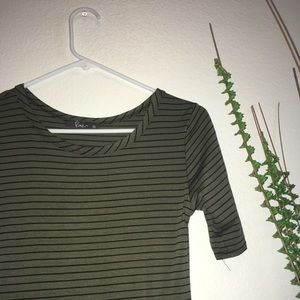 T-shirt striped dress